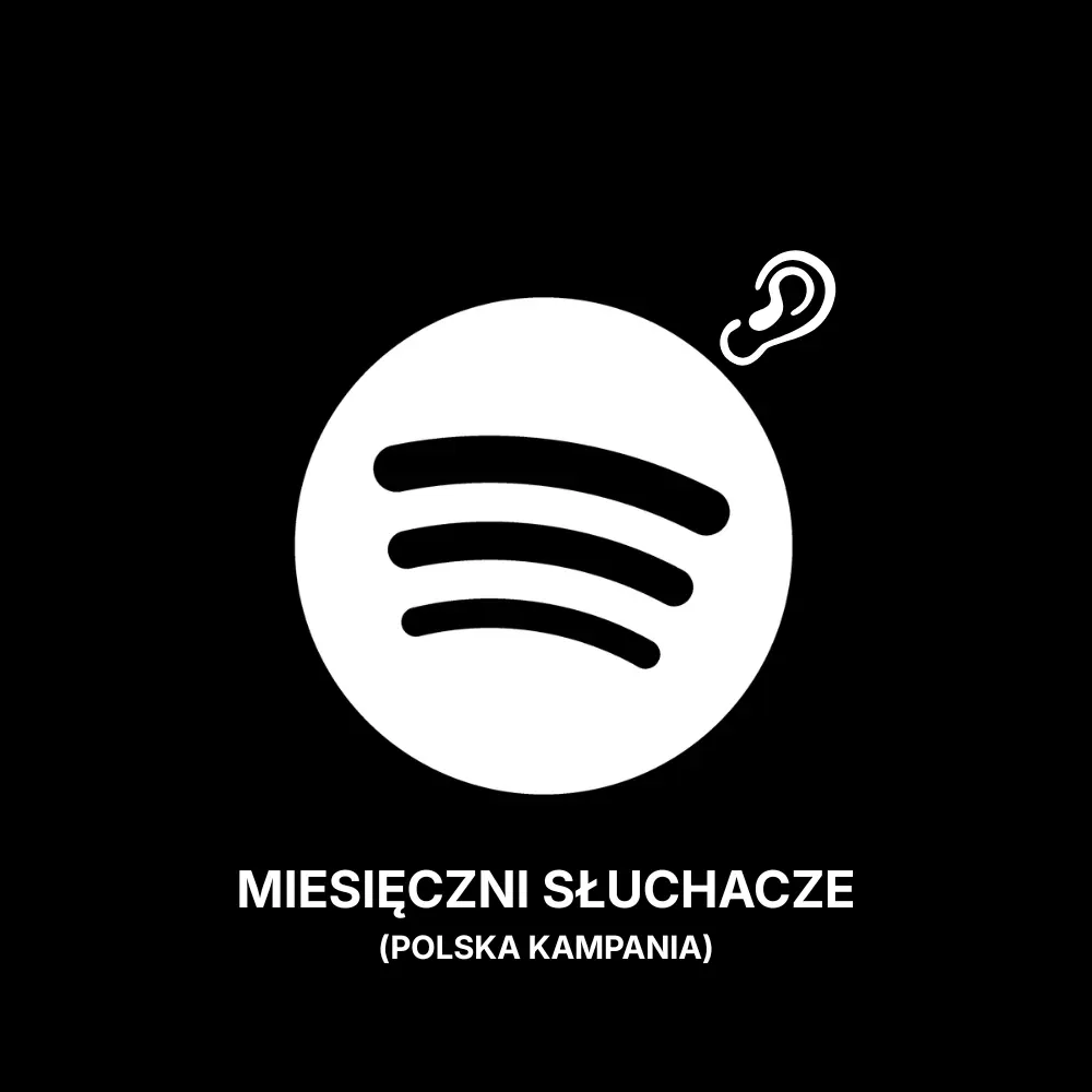 Miesięczni słuchacze - Spotify (Kampania Polska)